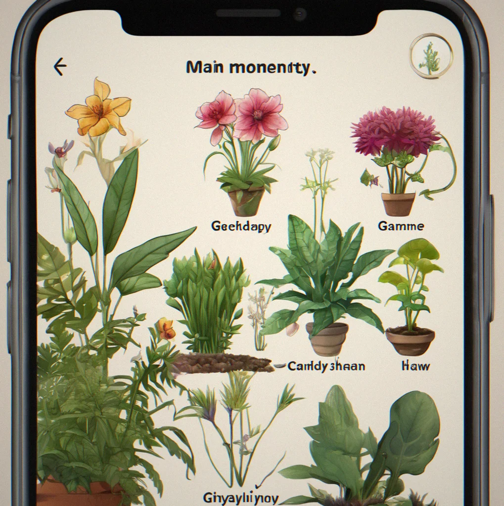A notification popup showing a newly unlocked rare plant variety with a botanical illustration and discovery timestamp